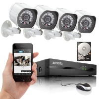 ZMODO 720P sPoE 4CH NVR+1TB HDD+4xIP CAM