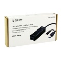 ORICO H4019-U3-BK OTG 4 port USB3.0 hub