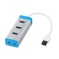 i-tec USB 3.0 Metal HUB 3-Port With Audio Adapter