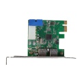 i-tec PCI-E 4x USB 3.0 port 2x ext 1x int 19pin