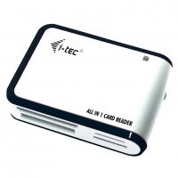 i-tec USB 2.0 All-in-One Card Reader WHITE/BLACK