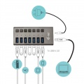 i-tec USB 3.0 Charging HUB 7-Port + Adapter 36W